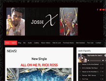 Tablet Screenshot of joshxantusmusic.com